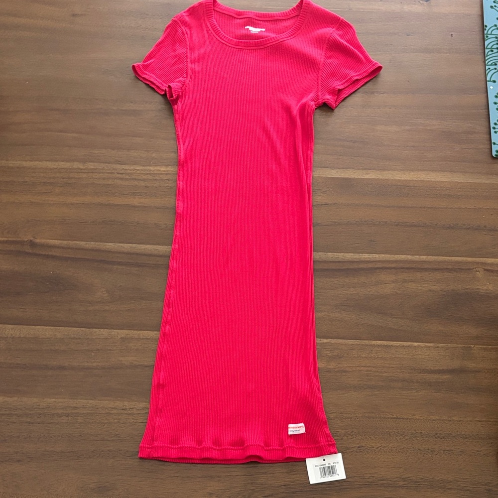 Alexander Wang Pink Ribbed Top